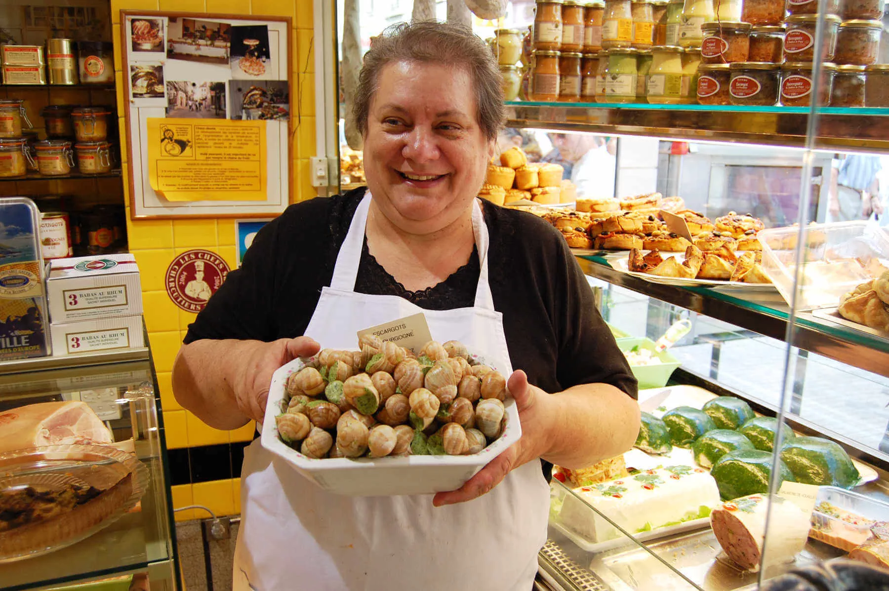 The escargot lady wants you to serve the right wine with her snails — make it flinty